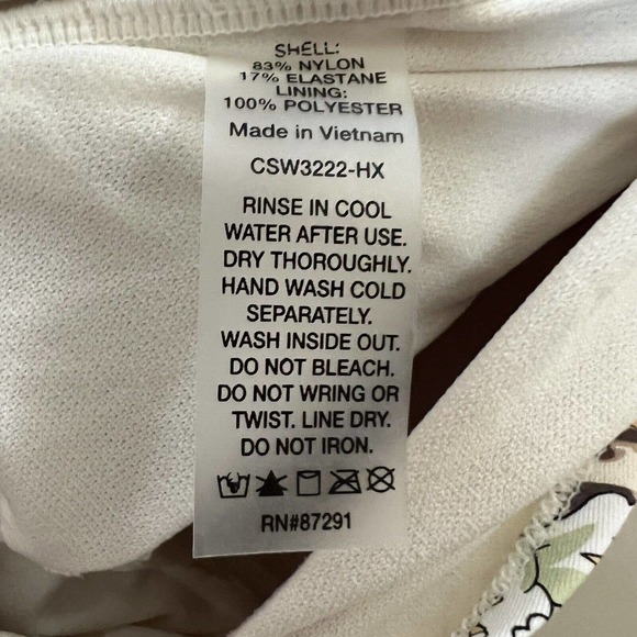 Johnny Was Multicolor Floral and Leopard One Piece Swimsuit - Picture 7 of 8